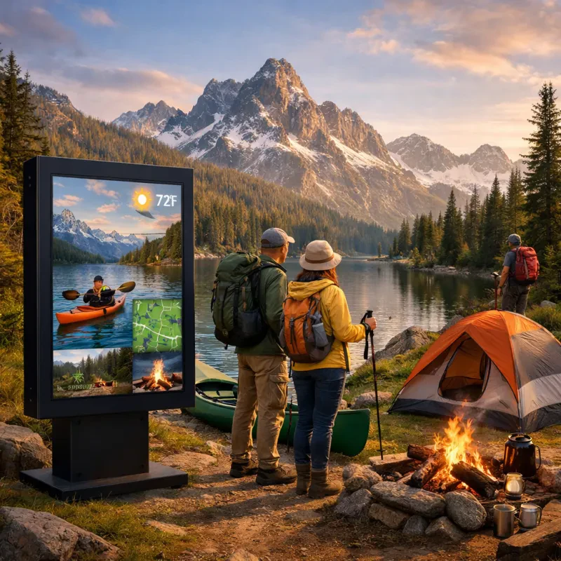 Explore the Great Outdoors with Easy-to-Use Digital Signs