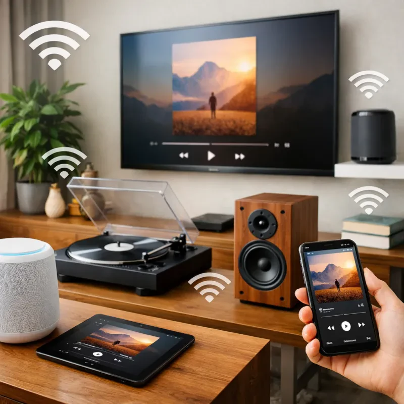 Stream your favorite tunes throughout your home without the hassle