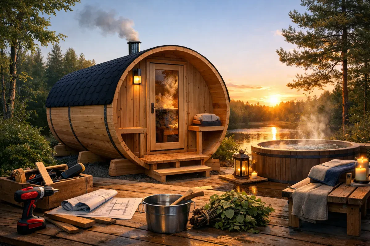 Build Your Own Backyard Sauna Easily