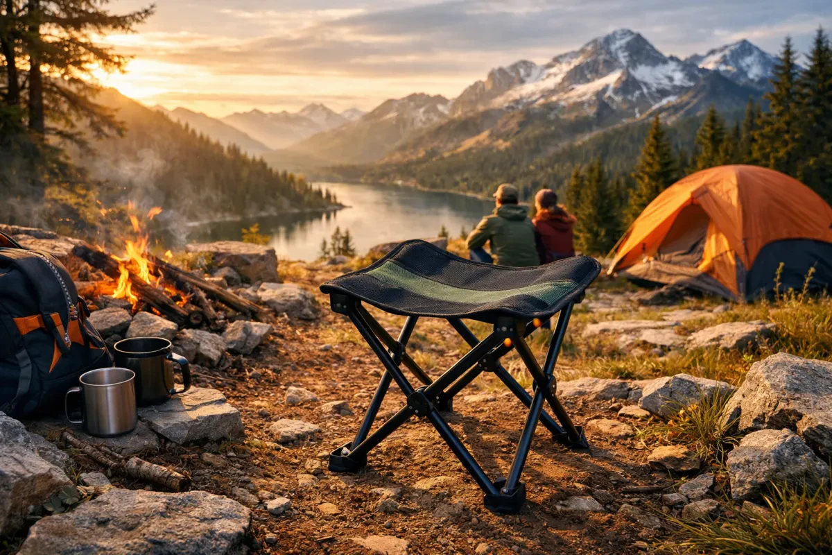 Sturdy Portable Stool for Camping Adventures