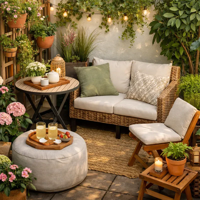 Find the perfect pieces to create your cozy outdoor oasis