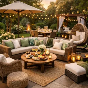 Create a cozy and inviting space for your next backyard gathering