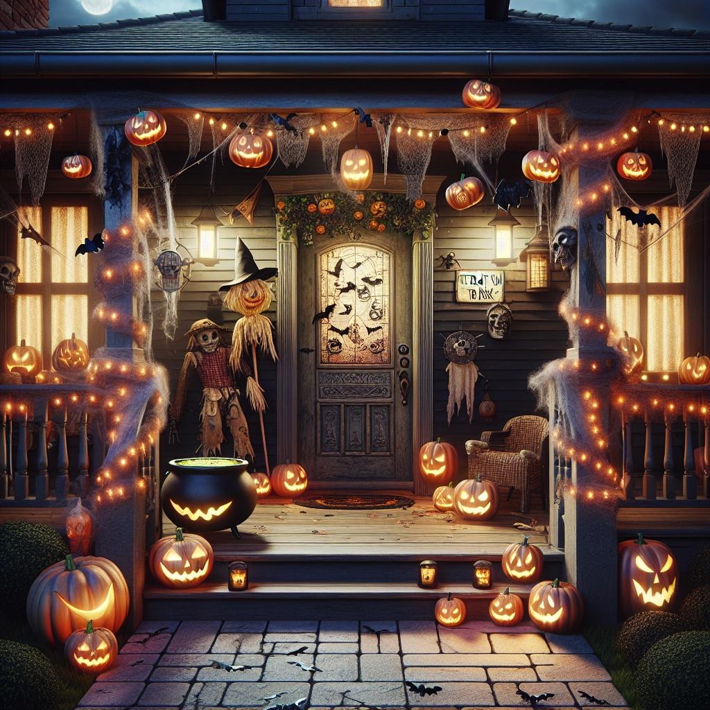 Spook-tacular Front Porch Decorating Ideas for Halloween