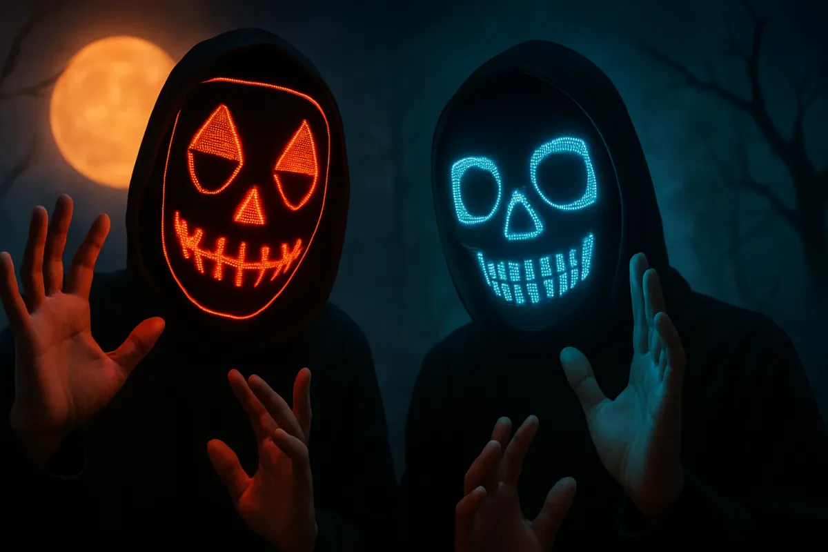 Light Up Halloween with Gesture Sensing Masks