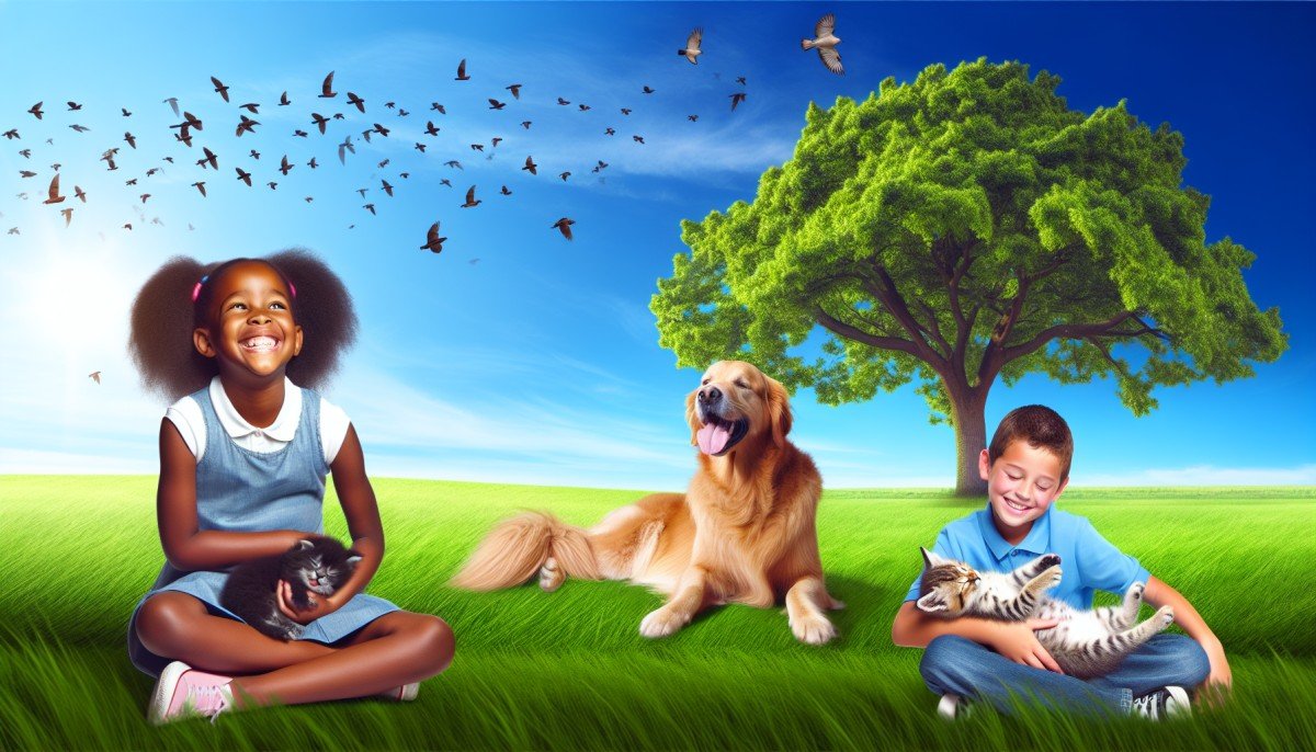 Pets and Kids Grow Together as Best Friends