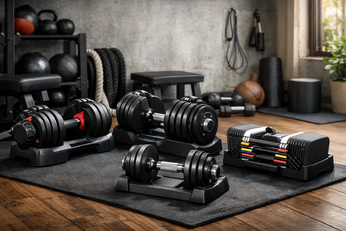 Best Space-Saving Dumbbells for Compact Home Gyms