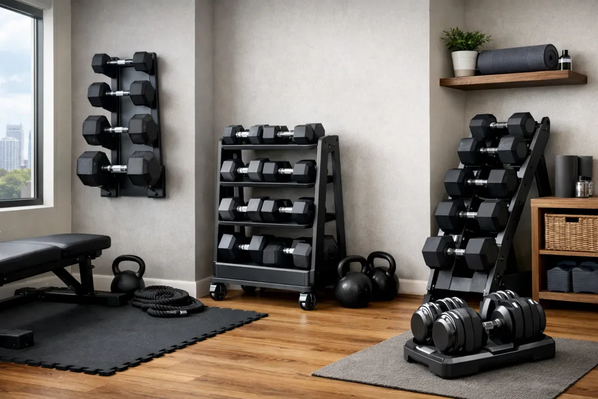Smart Dumbbell Storage Rack Solutions for Small Spaces