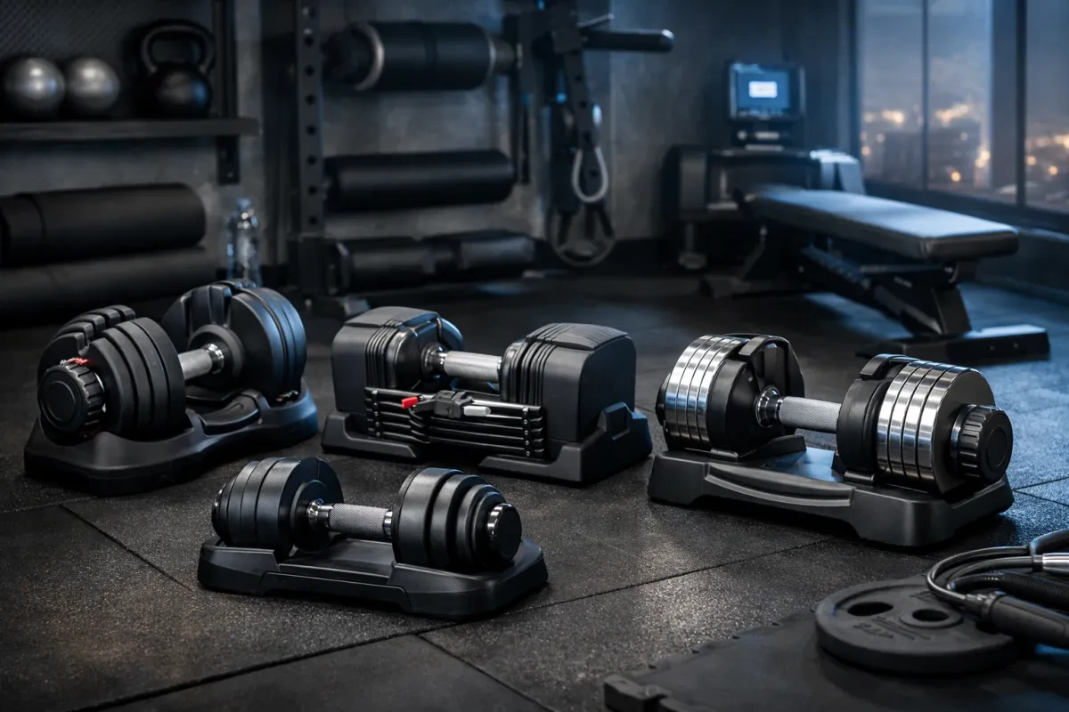 Top Space-Saving Dumbbells for Compact Home Gyms