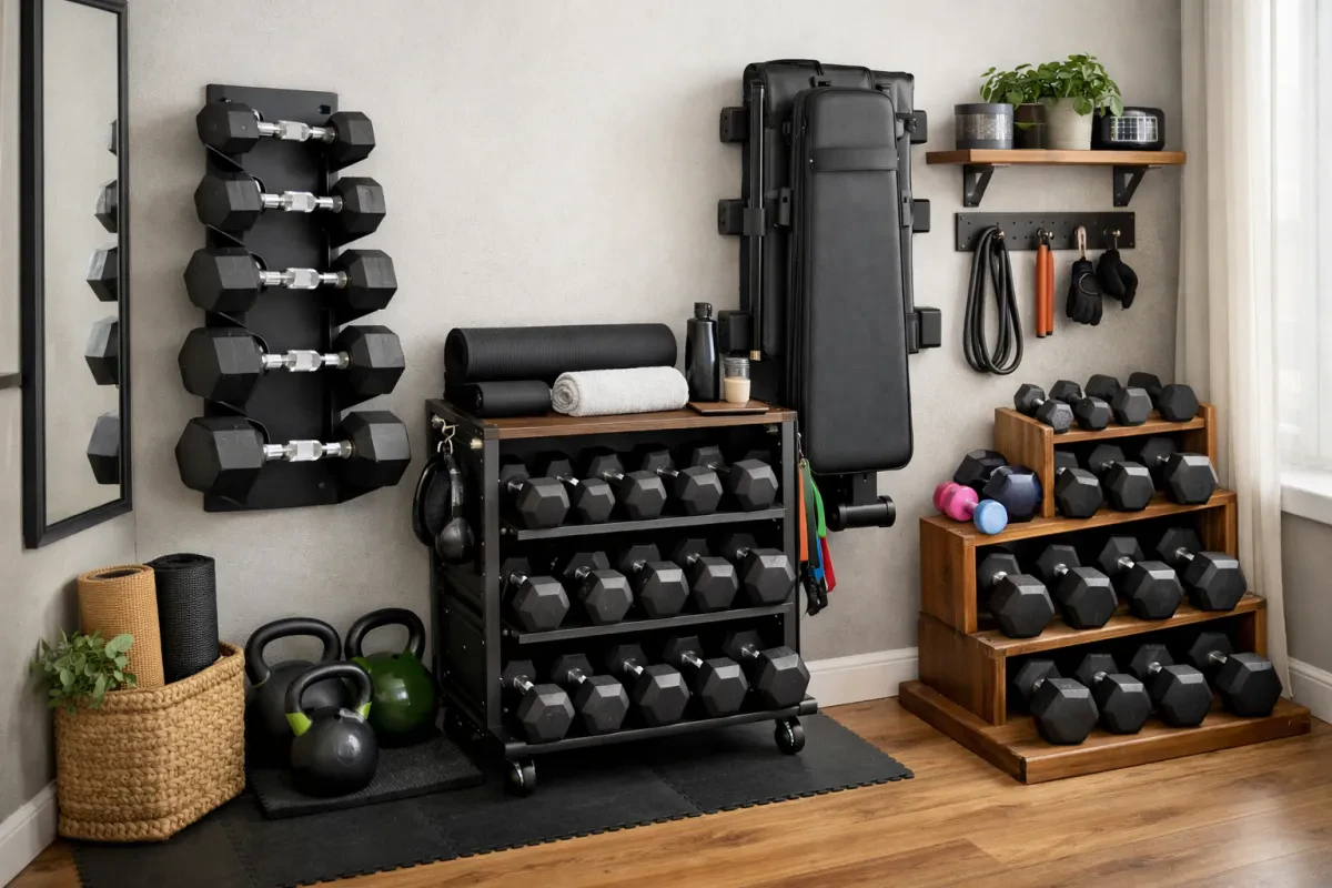 Smart Dumbbell Storage Rack Ideas for Small Spaces