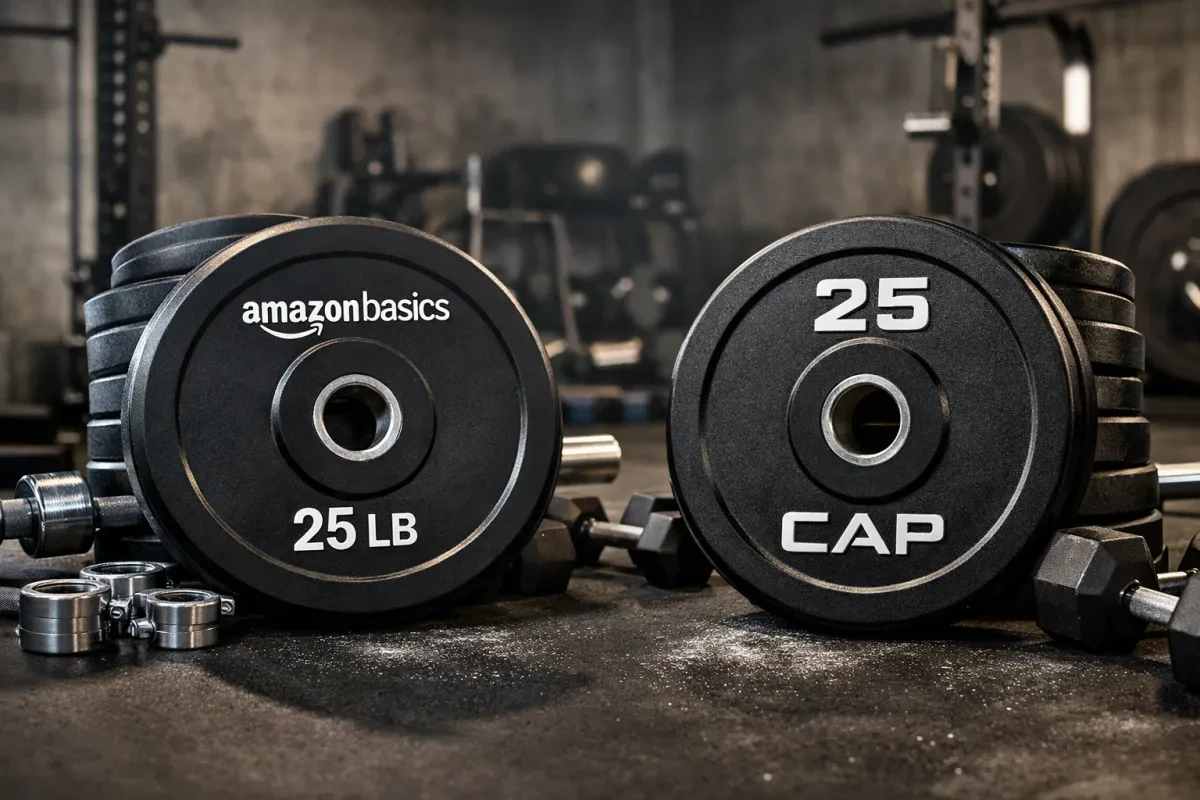 AmazonBasics vs CAP Barbell Rubber-Coated Weights
