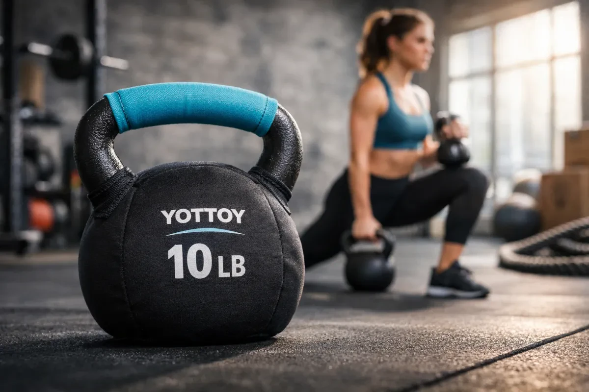 Get Fit with YOTTOY 10 LB Soft Kettlebell