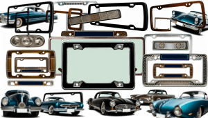Enhance your vehicle's look with trendy license plate frames