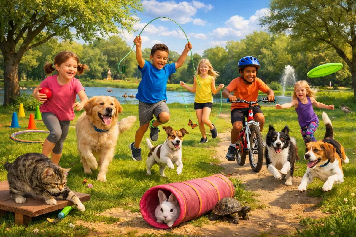 Weight Loss Activities for Kids and Pets Fun