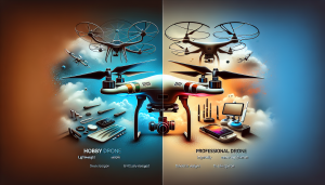 Understanding the differences between RC hobby drones and professional drones for an informed choice