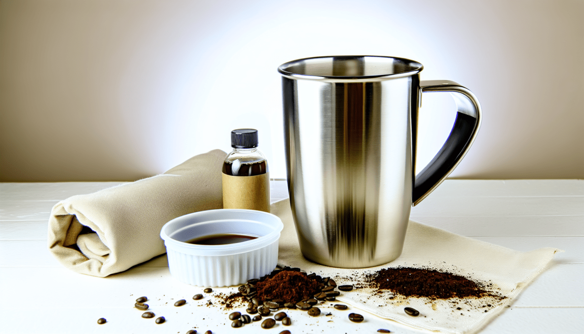 Remove Coffee Stains from Stainless Steel Mug Easily