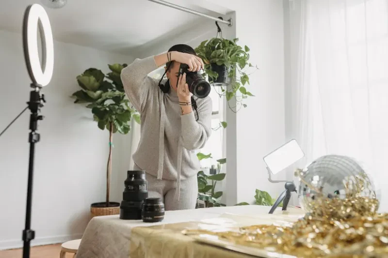 Transform Your Photos and Videos with Expert Lighting and Background Choices.