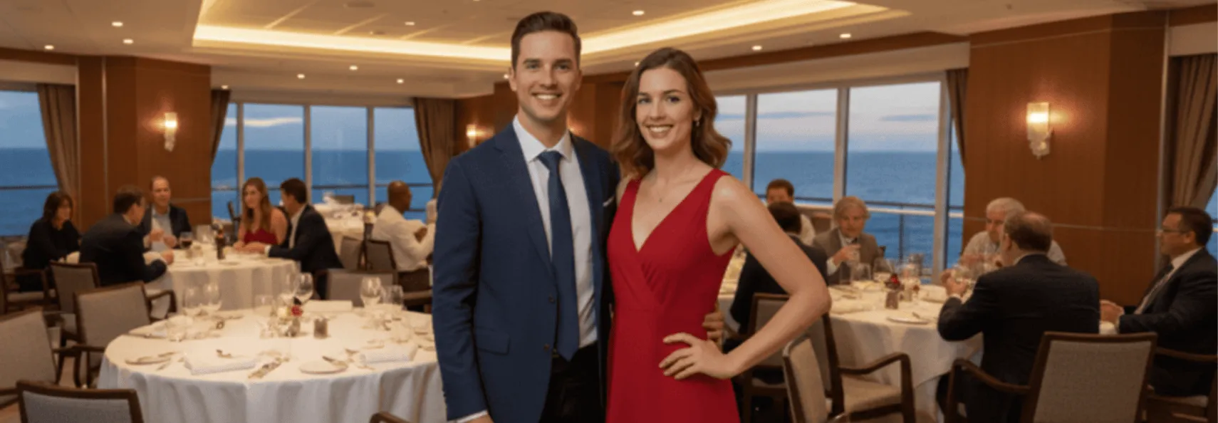 Virgin Voyages ship with logo