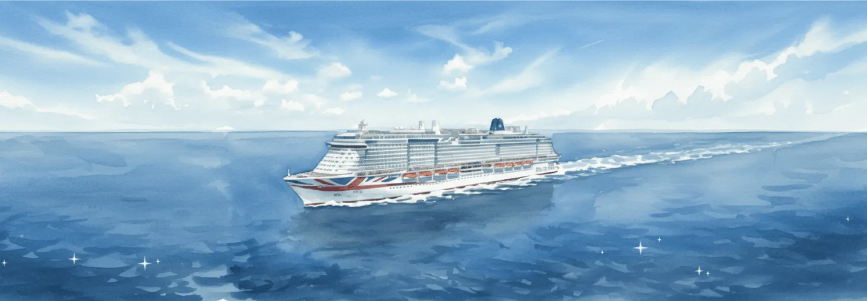 The Essential Cruise Shop's expert guide to P&O Cruises, featuring one of their signature cruise ships.