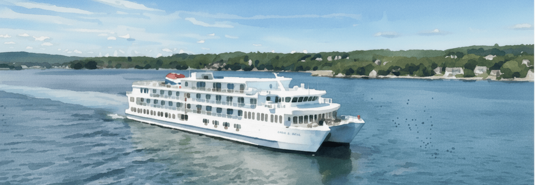 The Essential Cruise Shop's expert guide to American Cruise Lines, featuring one of their signature cruise ships.