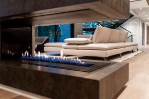 Elevate your living space with cozy flames and modern design