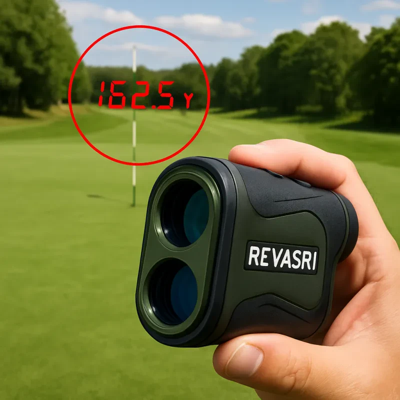 Get precise measurements for your golf game with the REVASRI Laser Rangefinder
