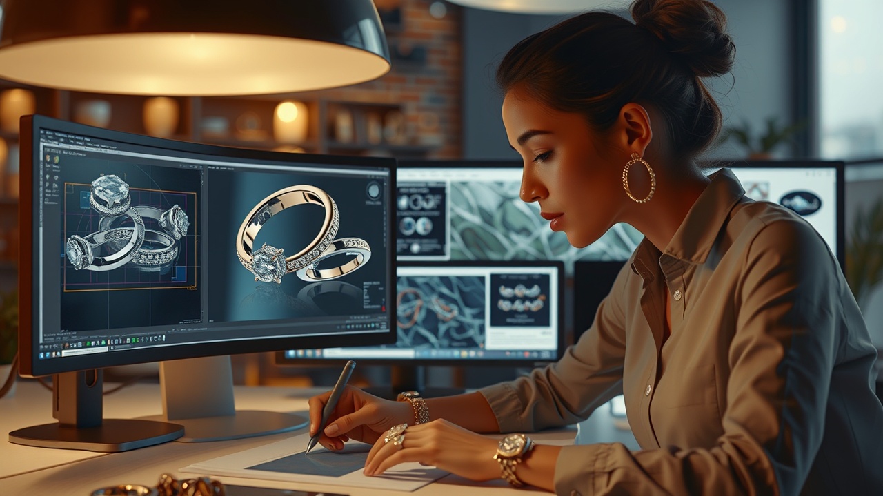 3D software designing jewelry