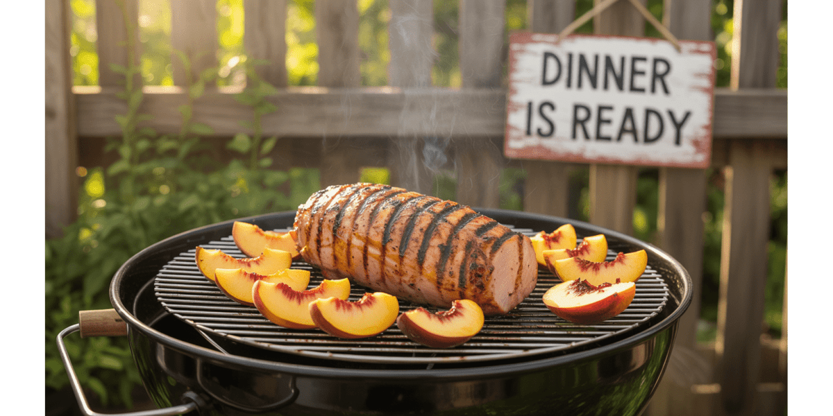 Grilled Peach Pork Tenderloin