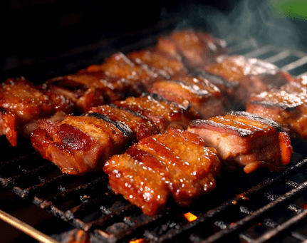 Charcoal-Grilled Pork Belly: Crispy Edges, Smoky Flavor
