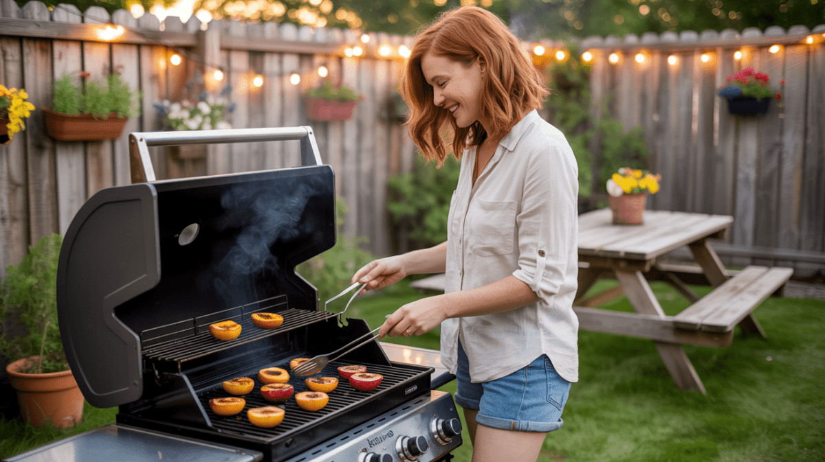 🍑 Grilled Peaches with Honey