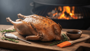 Discover the simple steps to perfectly grill duck on a rotisserie