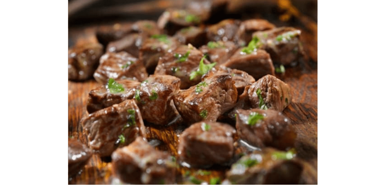 BBQ Bourbon Glazed Steak Bites