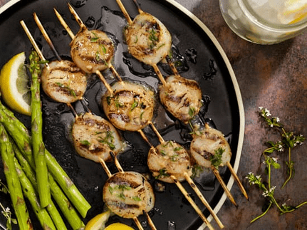 garlic butter grilled asparagus