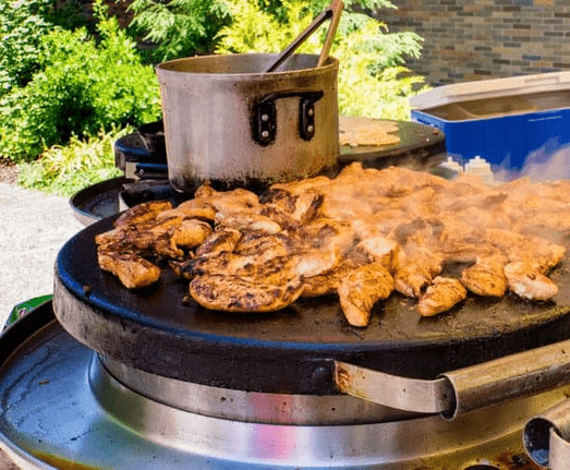 circular griddle top