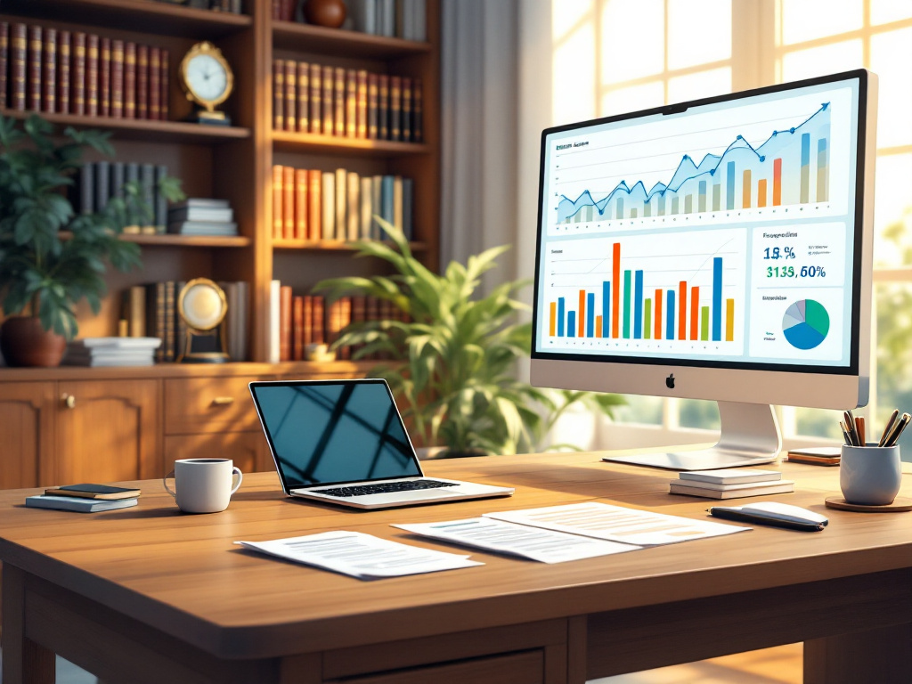 A financial planning session with budget sheets and financial projections.