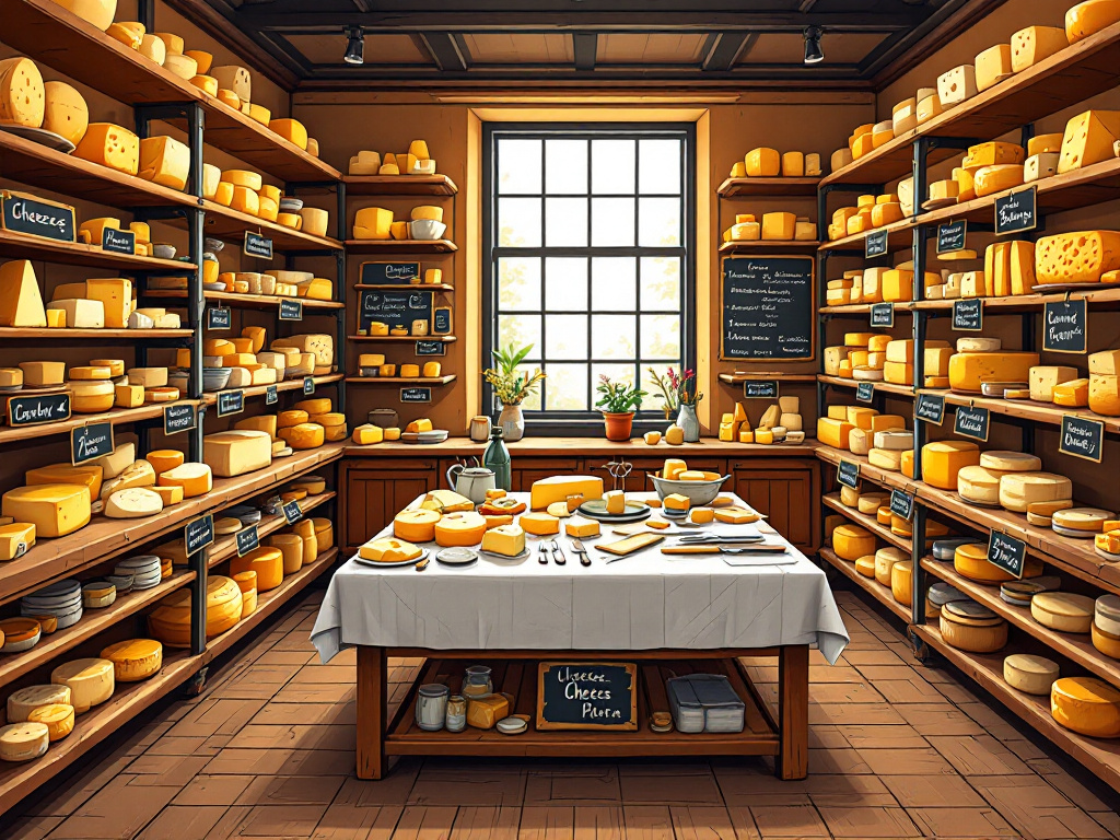 Illustrated tips on how to store cheese properly to maintain its quality and flavor.