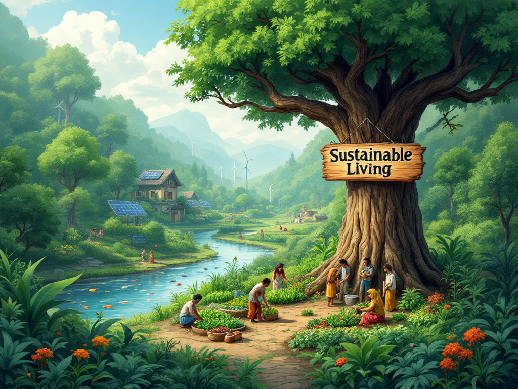 An inspiring, eco-conscious image that visually represents the commitment to sustainability and ethical sourcing.