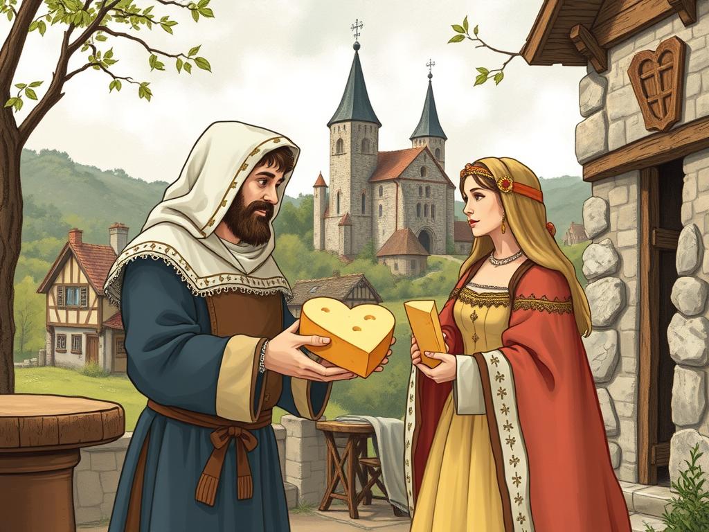 medieval love story between a cheesemaker and a noble’s daughter