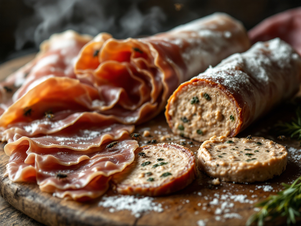 An image showing the signs of spoilage in French cured meats