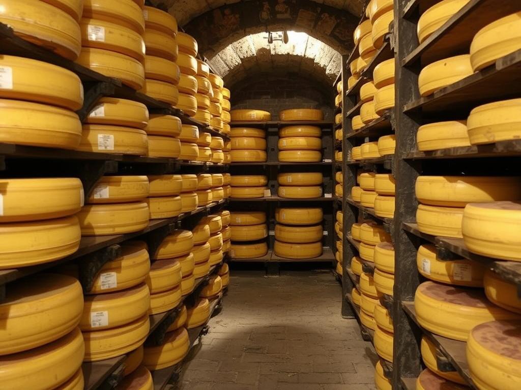 Aging Process of Abondance French cheese