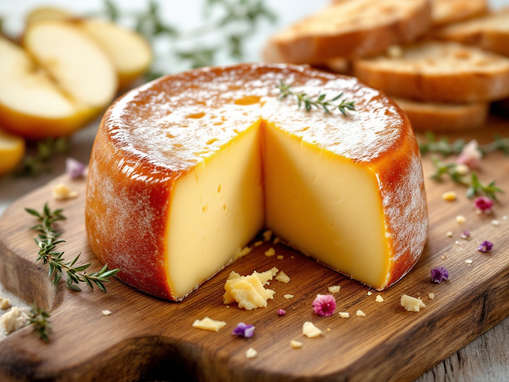 Port Salut Cheese - A mild French cheese with a creamy texture and piquant flavor.