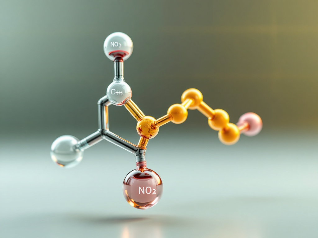 The molecular structure of nitrates and nitrites, essential for meat preservation.