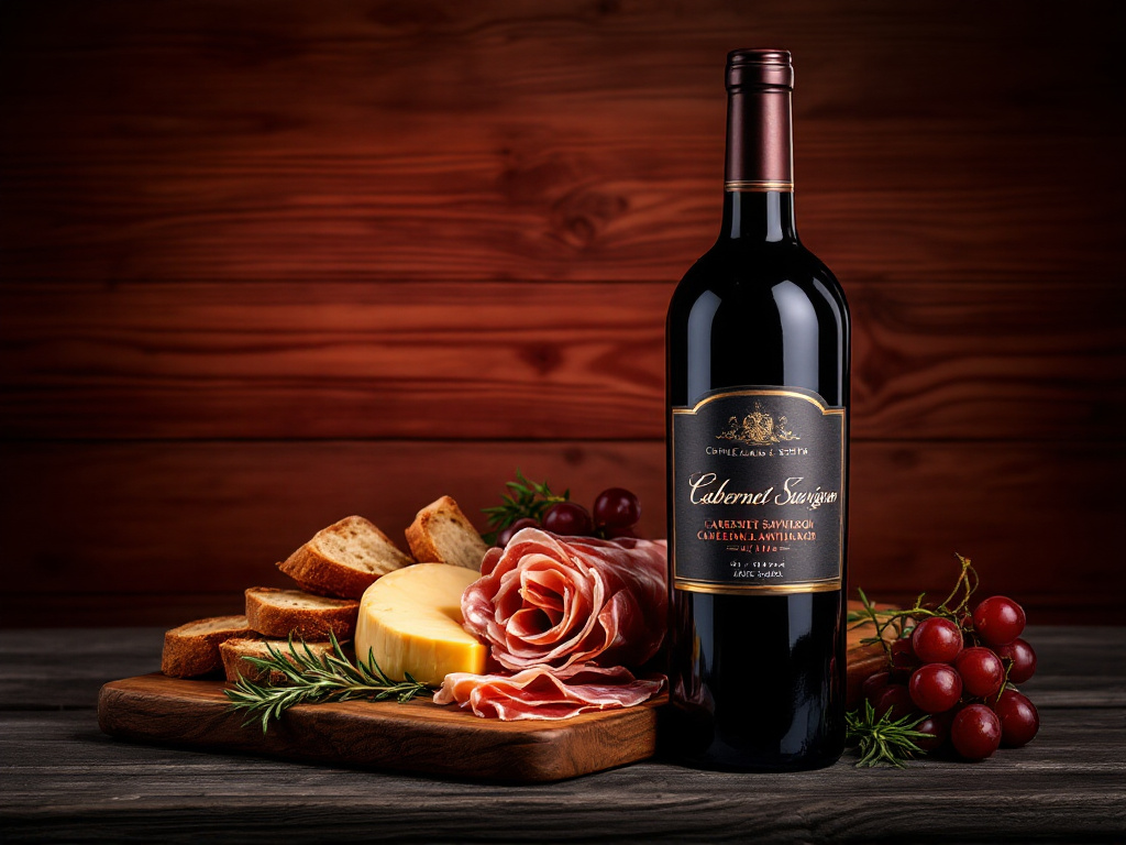 Cabernet Sauvignon paired with charcuterie board