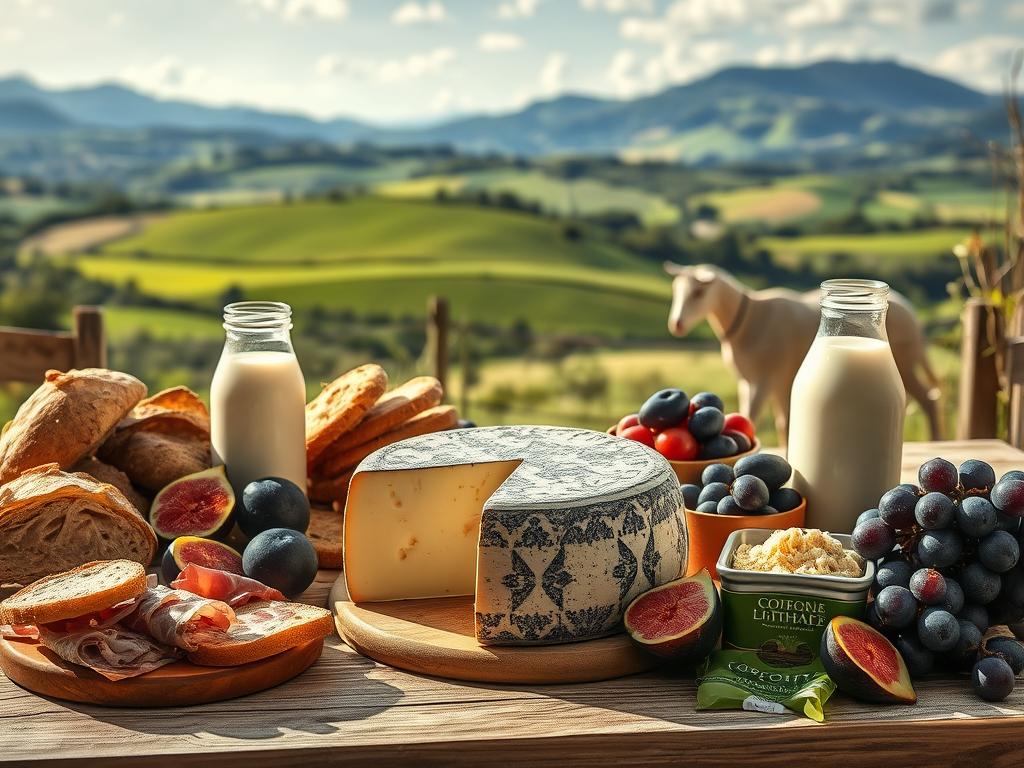 Cathare cheese on a Mediterranean-inspired cheese board with wine and pairings