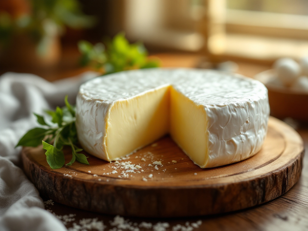 Brie Cheese - A soft cheese with a rich flavor and creamy texture.