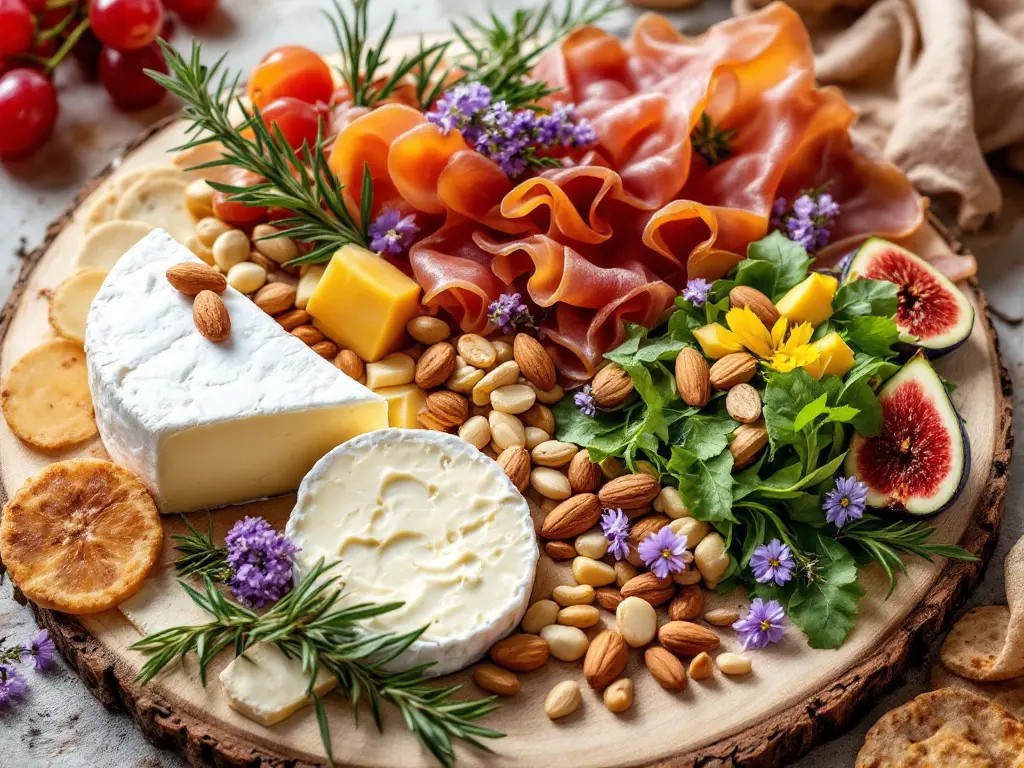 Beautifully Arranged Charcuterie Plate