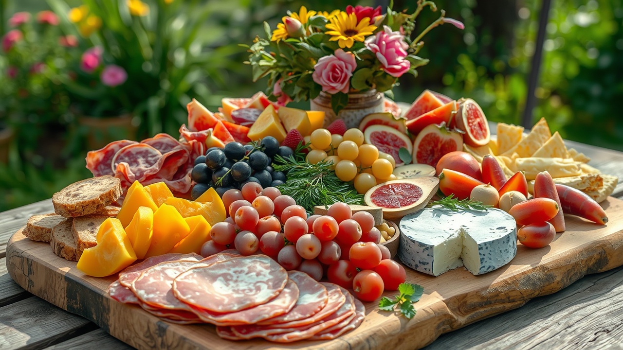 A Vibrant Spring Charcuterie Board