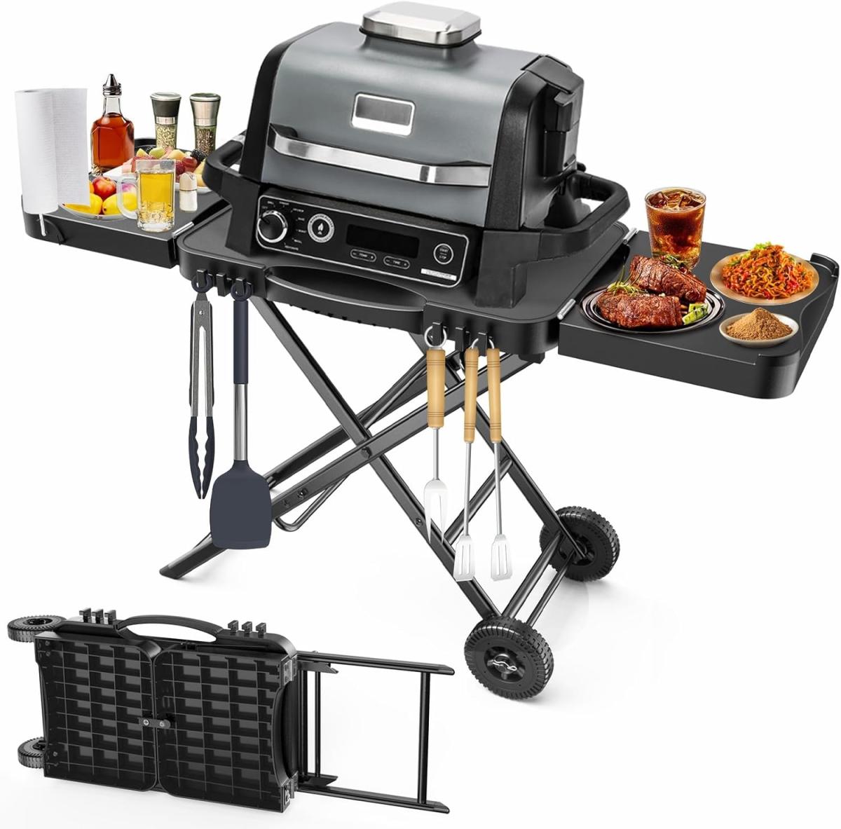 BBQMall Outdoor Grill Table Cart Review for Indoor and Outdoor Barbecuing