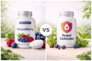 A clear side-by-side comparison of GlucoBerry and Sugar Defender, including key differences, pros, cons, and which option may suit your wellness routine best.