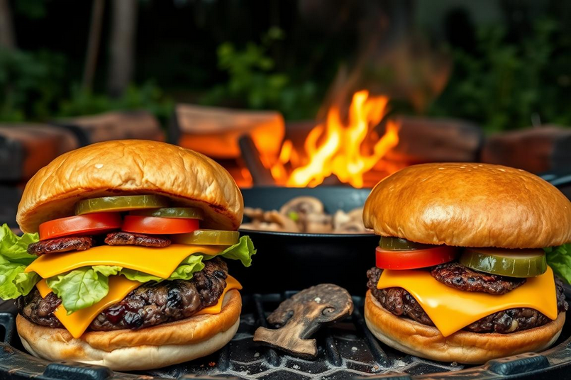 How to Make Gourmet Campfire Burgers for the Family