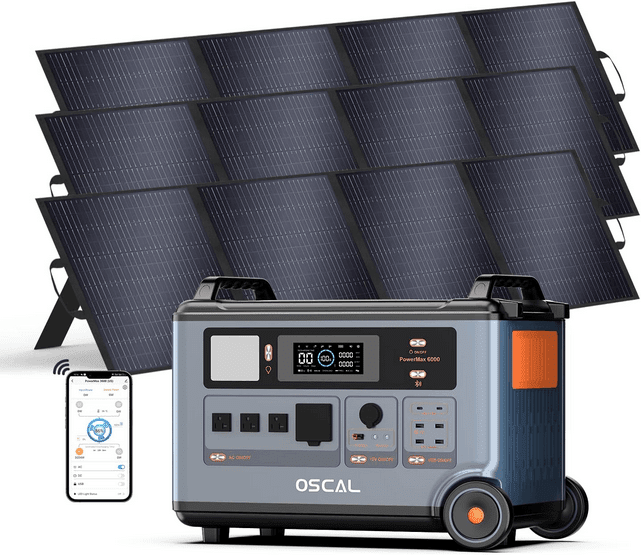 Oscal PowerMax 6000+3x200W Solar Generator Review: